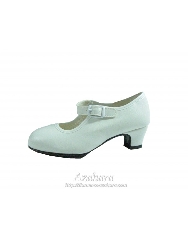 ZAPATOS DE FLAMENCA NIÑA- BLANCOS - Zapatos de flamenca NIÑA<