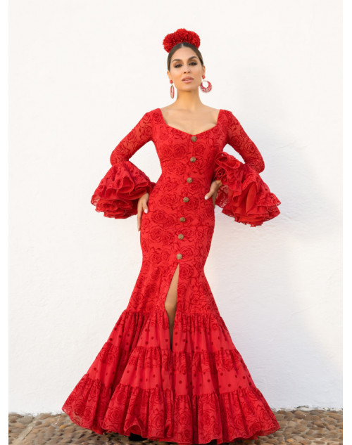 Patron De Couture Robe Flamenca Clavel Pour Faire Tutoriel Vidéo Pour Vous  Aider à Le Taille 36 à Motif Multitaille En 