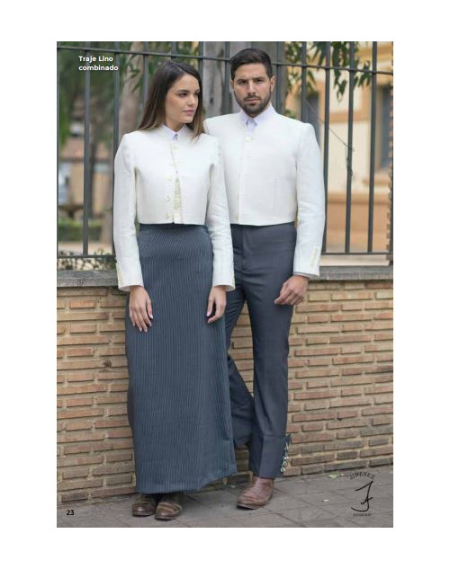 Traje Lino Combinado Menorca