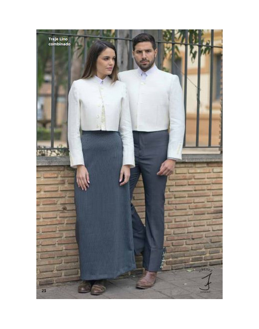 Traje Lino Combinado Menorca